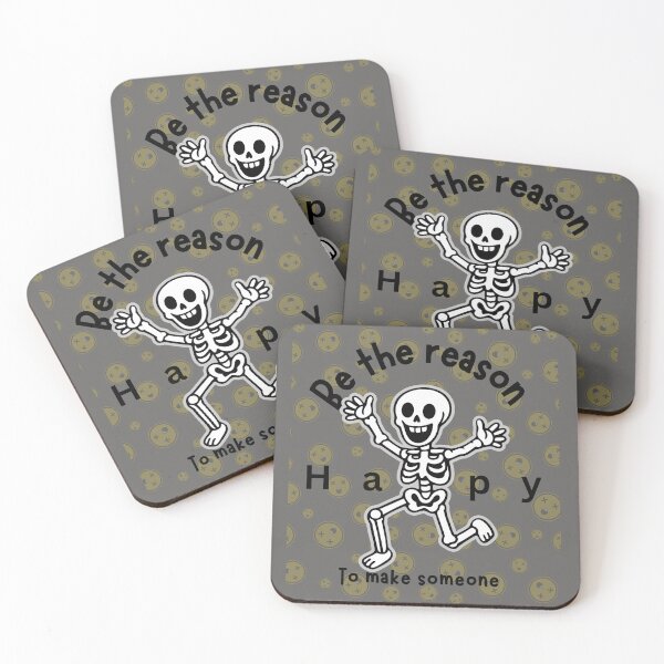 Item preview, Dancing Skeleton “Happy” Cartoon – Funny Spooky T-Shirt designed and sold by Humanity brush .