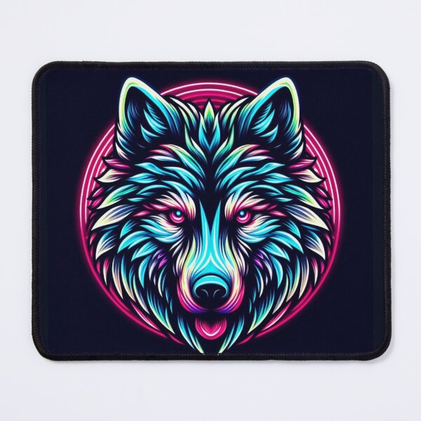 Item preview, Geometric decorative mystic wolf designed and sold by Dogandesighn.
