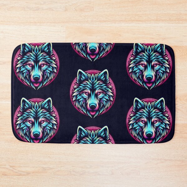 Item preview, Geometric decorative mystic wolf designed and sold by Dogandesighn.