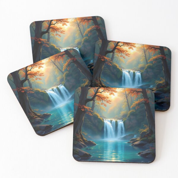 Item preview, Hidden Cascade of Autumn Light designed and sold by PawPrintedArt.