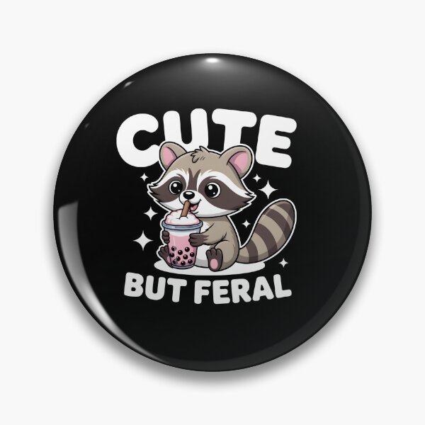 Item preview, Cute Raccoon Boba Tea – Kawaii Cute But Feral Funny Animal  designed and sold by ViktoonShirts.