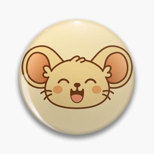Item preview, Happy Pastel Nezu Cheerful Kawaii Mouse with Bright Joyful Smile designed and sold by NemuriNezu.