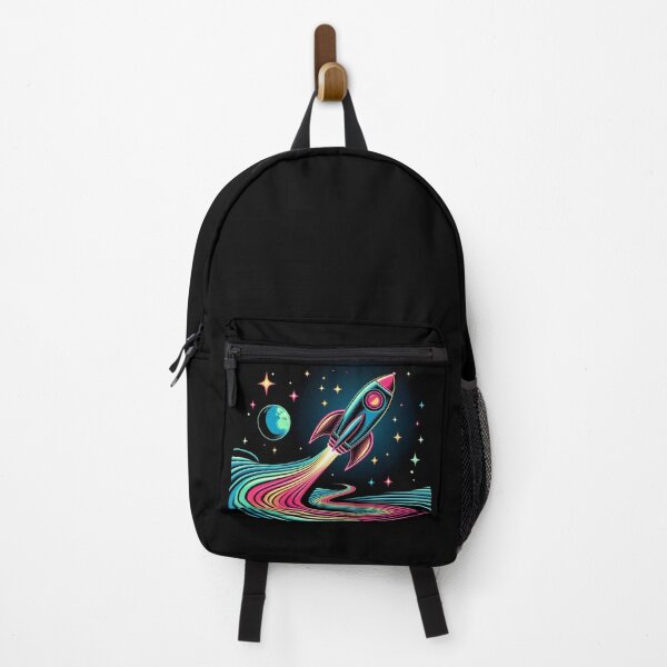 Item preview, colorful neon rocket designed and sold by Dogandesighn.