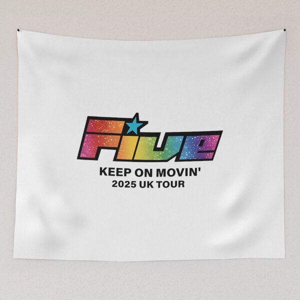 Item preview, Five Band Tour 2025  Retro Boyband Concert Tee Pop Tour Fan Gift Uk Music Lovers designed and sold by arianeclif.