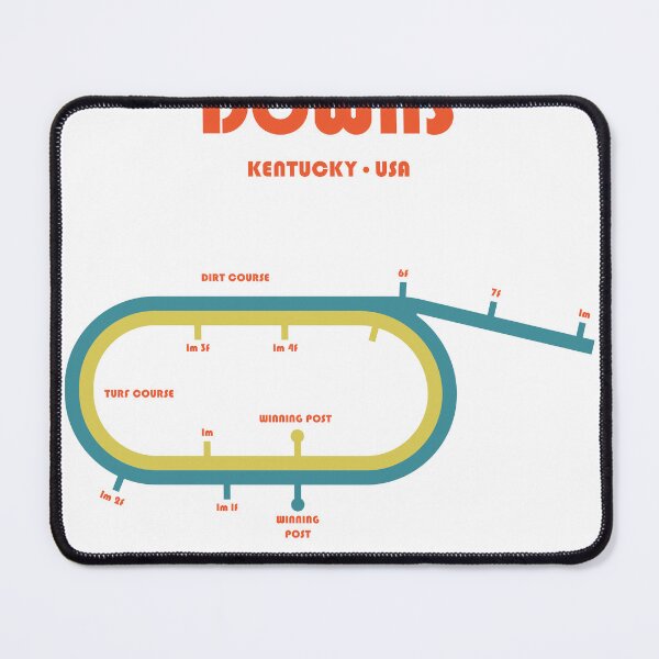 Item preview, Retro Minimalist Churchill Downs Racecourse Line Art Print designed and sold by CircuitDesign.