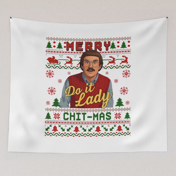 Item preview, Funny Merry Chit-Mas Do It Lady Christmas designed and sold by arianeclif.