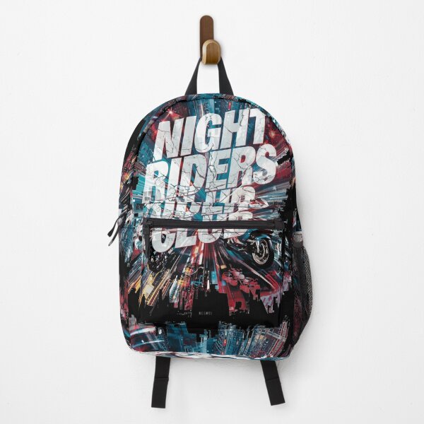 Item preview, Night Riders Club - Cyberpunk City Motorcycle Glitch Art | Futuristic City Motorcycle Art designed and sold by ConfuseLab Alt.