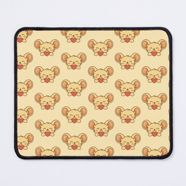 Item preview, Loving Pastel Nezu Sweet Kawaii Mouse Holding a Heart with Affectionate Expression designed and sold by NemuriNezu.