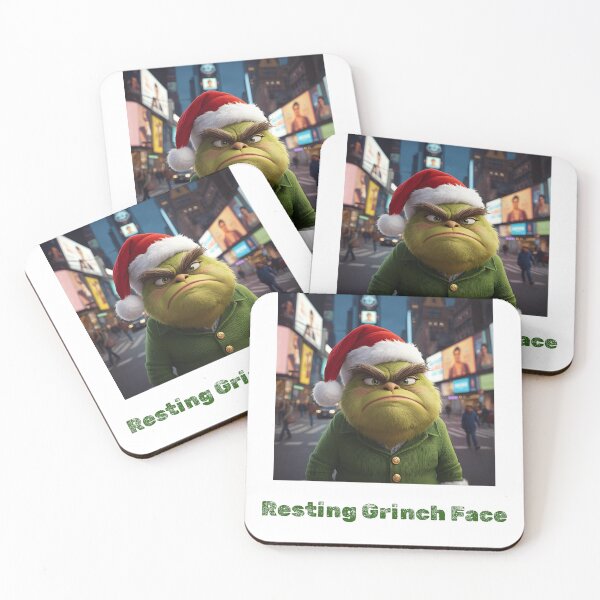Item preview, Resting Grinch Face designed and sold by Cooper Creates.