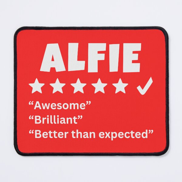 Item preview, Alfie Review designed and sold by glowdesigns.