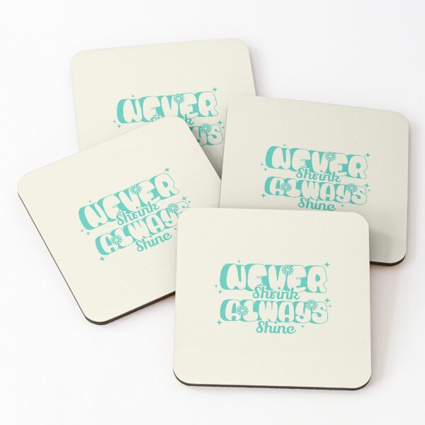 Item preview, 2026 Resolution: Never Shrink, Always Shine (Cool Mint) designed and sold by SummerSnowVentures.