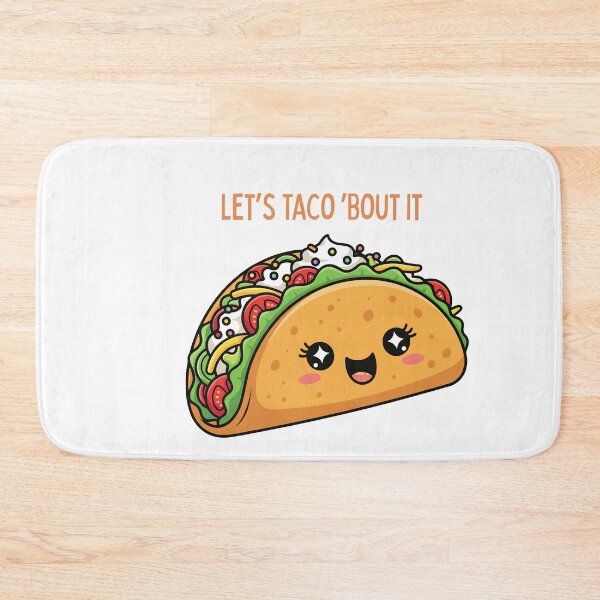 Item preview, Let’s Taco ’Bout It – Funny Taco Pun Design designed and sold by NCODesigns.