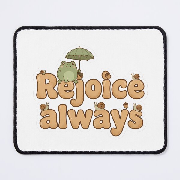 Item preview, Rejoice Always Cute Frog Christian Gift Cottagecore designed and sold by LoliDesignShop.