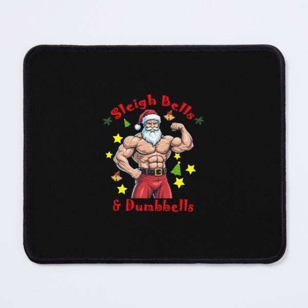 Item preview, Sleigh Bells & Dumbbells | Funny Christmas Gym Workout Fitness Design designed and sold by Born To Be Fit.