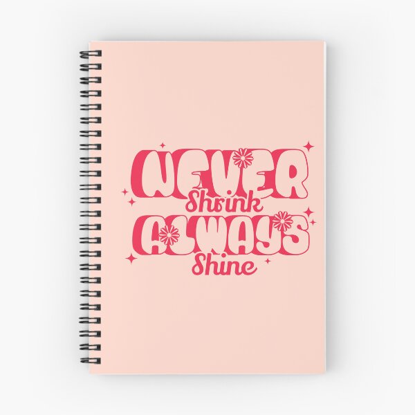 Item preview, 2026 Resolution: Never Shrink, Always Shine (Rose) designed and sold by SummerSnowVentures.