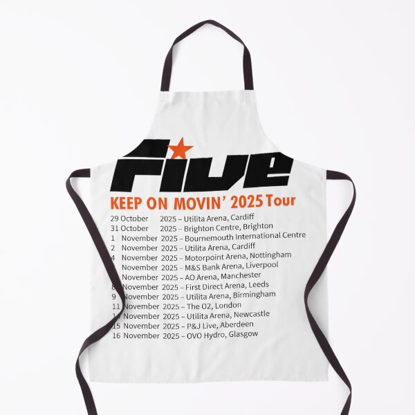 Item preview, Five Boyband Keep On Movin 2025 Tour Everybody Get Up Retro Concert Tee 90S Pop Band designed and sold by arianeclif.