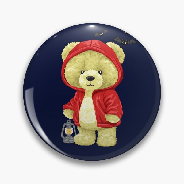Item preview, Adorable teddy bear wearing red hooded jacket designed and sold by Bhonard 21.