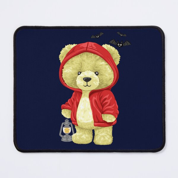 Item preview, Adorable teddy bear wearing red hooded jacket designed and sold by Bhonard 21.