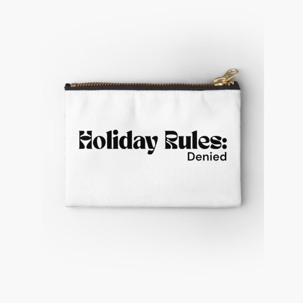 Item preview, Holiday Rules: Denied – Minimalist Text Design | Dark Humor Quote | RETL Style designed and sold by RETL.