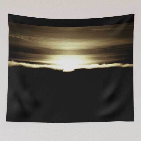 Item preview, Sunset above clouds – golden sky / Swiss Artwork Photography designed and sold by Raphael Wolf.