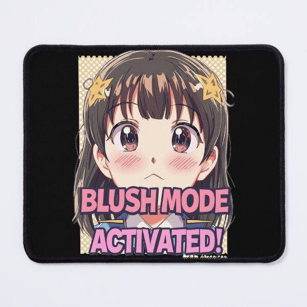Item preview, Blush Mode Activated - Kawaii Pop Art Reaction designed and sold by ConfuseLab Alt.