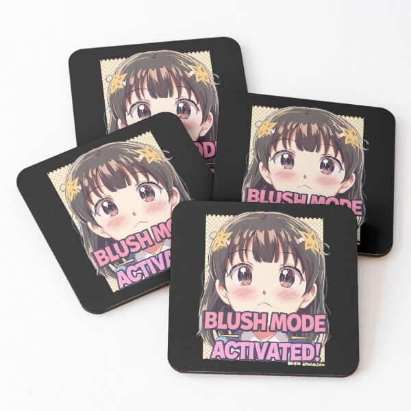 Item preview, Blush Mode Activated - Kawaii Pop Art Reaction designed and sold by ConfuseLab Alt.