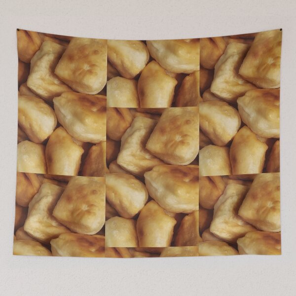 Item preview, Rich Golden Fried Dough Close-Up | Nostalgic Balkan Comfort Food | Rustic Uštipci / Mekike / Langoš designed and sold by SergioMiklos.