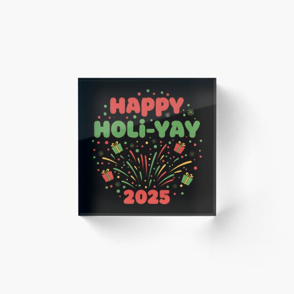 Item preview, ¡Feliz Holi-Yay 2025! Diseño de celebración festiva designed and sold by Silent Watch Threads..