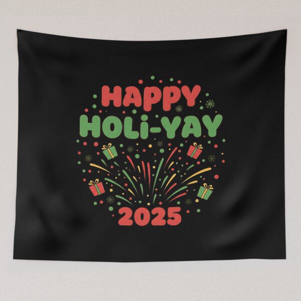 Item preview, Happy Holi-Yay 2025 Festive Celebration Design designed and sold by Silent Watch Threads..