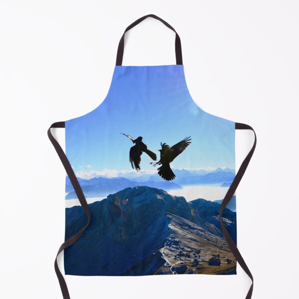Item preview, Alpine Flight – Jackdaws in a Duel / Swiss Artwork Photography designed and sold by Raphael Wolf.