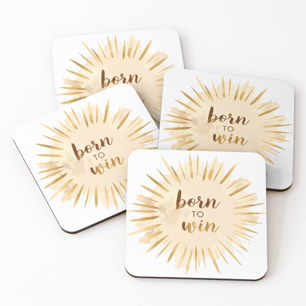 Item preview,  Born to Win, Motivational Quote Design Sticker designed and sold by Moodune.