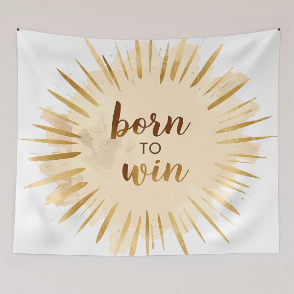 Item preview,  Born to Win, Motivational Quote Design Sticker designed and sold by Moodune.