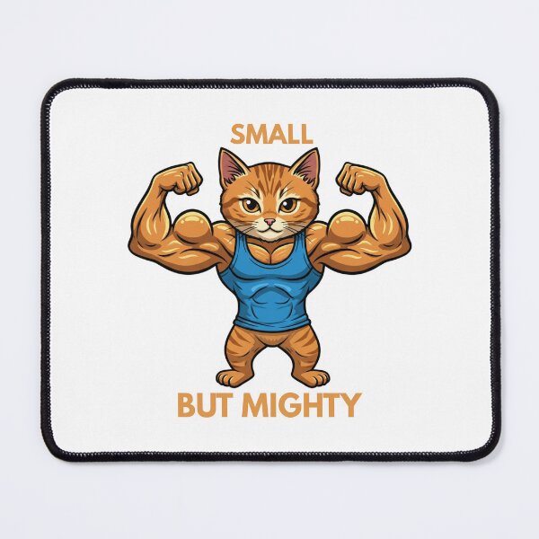 Item preview, Small But Mighty Muscle Cat designed and sold by DesignPalaceLk.