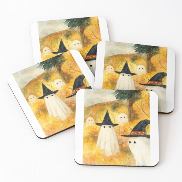 Item preview, ghosts on a farm, 4 is the charm designed and sold by Cushion-Crafts.
