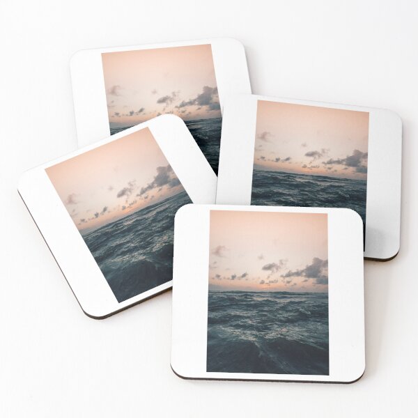 Item preview, Dark Waves Sunset Photographic Print designed and sold by Mother-Nature65.