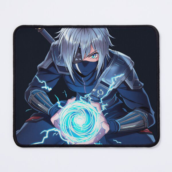 Item preview, Silent Storm Shinobi – Neon Energy Warrior designed and sold by ThroneOfAnime.