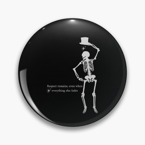 Item preview, Elegant Skeleton Art – “Respect Remains” Minimal Aesthetic Design designed and sold by زينتريتي.