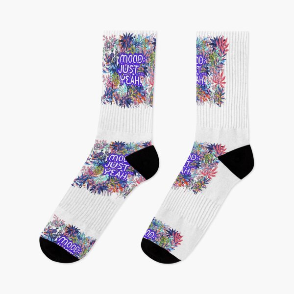 Item preview, Mood: Just Yeah – Aesthetic purple Foliage Quote Design designed and sold by SloganSauce.