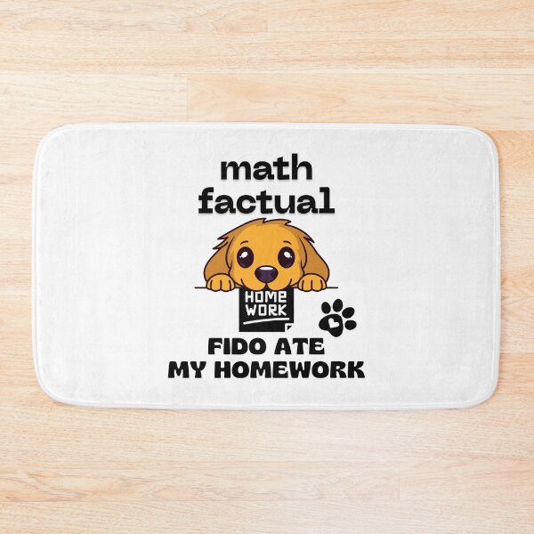 Item preview, Amusing Mathematics Factual Regarding Homework Submission. designed and sold by MPC-Mince-Pies.