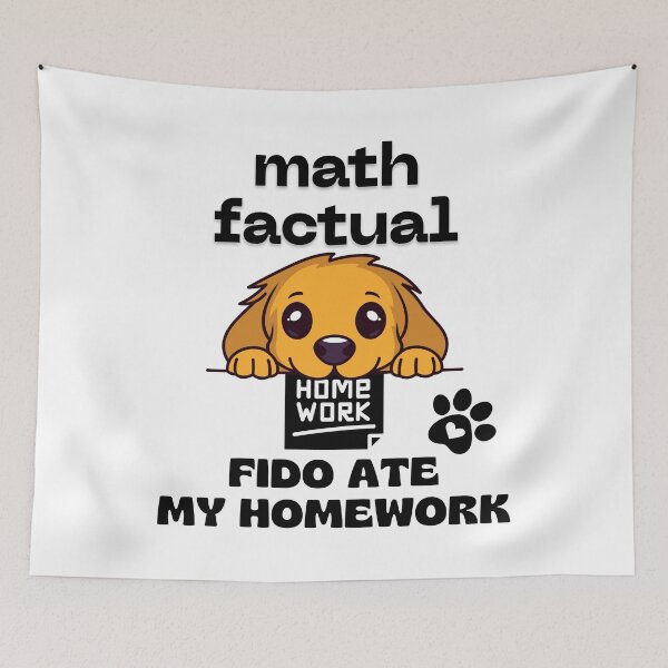 Item preview, Amusing Mathematics Factual Regarding Homework Submission. designed and sold by MPC-Mince-Pies.