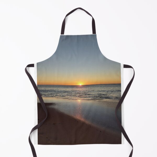 Item preview, Setting Sun Over Beach Scene Photographic Print designed and sold by Mother-Nature65.
