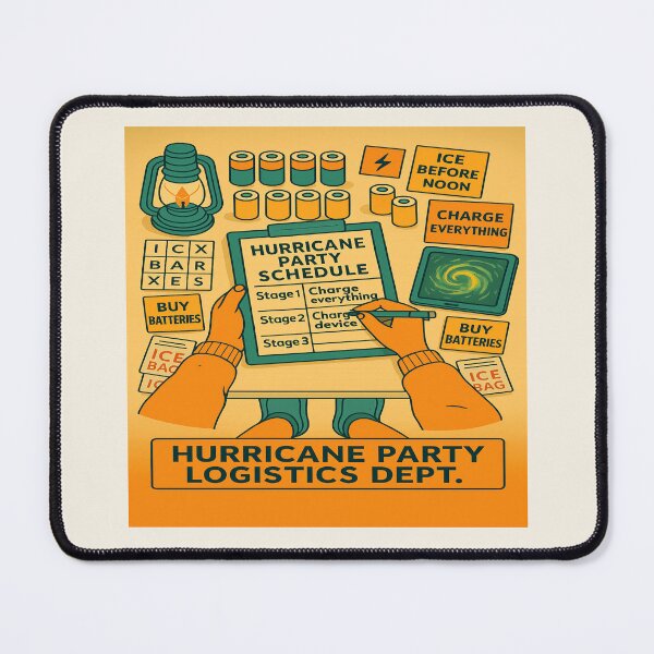 Item preview, Florida Hurricane Party Logistics Dept – Cozy Storm Prep for Locals designed and sold by POD DYNASTY.