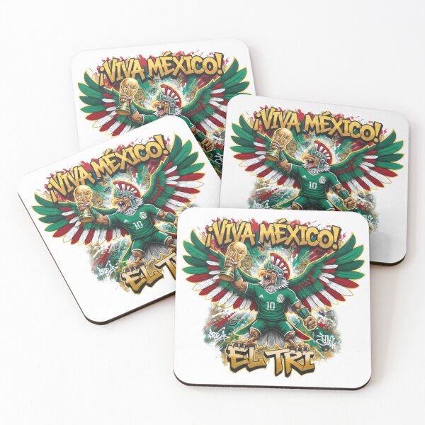 Item preview, ​¡Viva México! Aztec Eagle Warrior Football Champion | El Tri World Cup Design designed and sold by Inkwell grove.