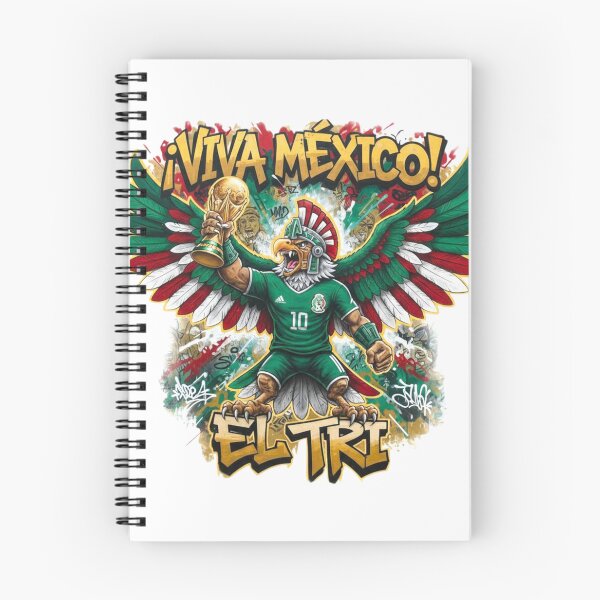 Item preview, ​¡Viva México! Aztec Eagle Warrior Football Champion | El Tri World Cup Design designed and sold by Inkwell grove.