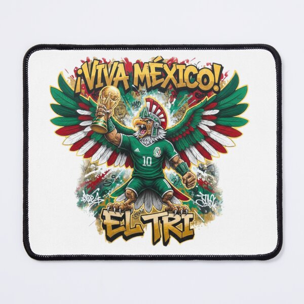 Item preview, ¡Viva México! Aztec Eagle Warrior Football Champion | El Tri World Cup Design designed and sold by Inkwell grove.