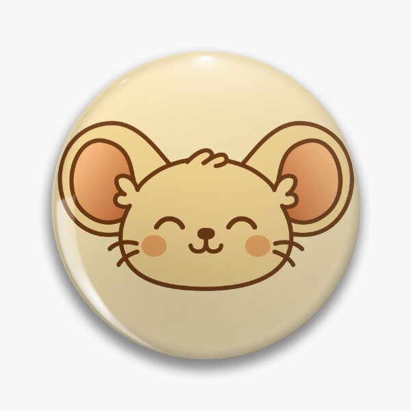 Item preview, Happy Smiling Pastel Nezu Soft Kawaii Mouse with Bright Cheerful Expression designed and sold by NemuriNezu.