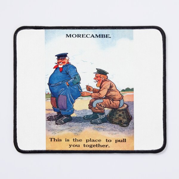 Item preview, Morecambe Fishermen. British seaside resort postcard humor. c 1950's designed and sold by JonDelorme.