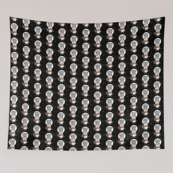 Item preview, Longest Night Crew Owl – Cozy Winter Night Aesthetic Design designed and sold by BunBuntheDog-.