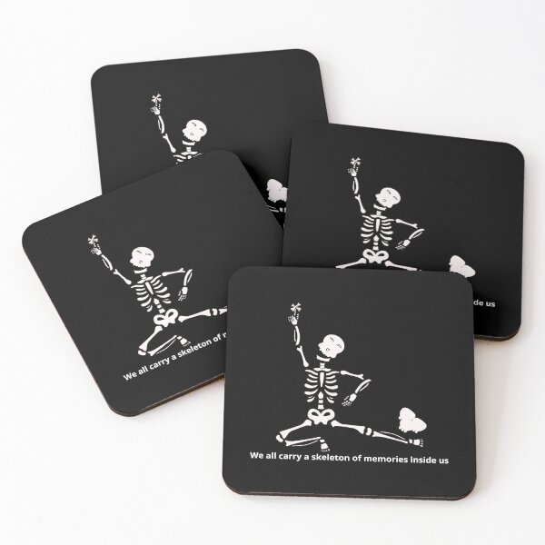 Item preview, Elegant Skeleton Greeting – Minimal Aesthetic Bones Art designed and sold by زينتريتي.
