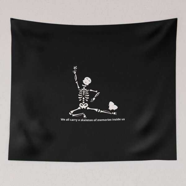 Item preview, Elegant Skeleton Greeting – Minimal Aesthetic Bones Art designed and sold by زينتريتي.